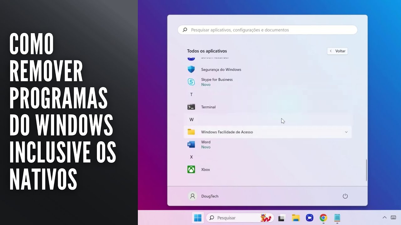 Como Remover Programas do Windows Inclusive os Nativos