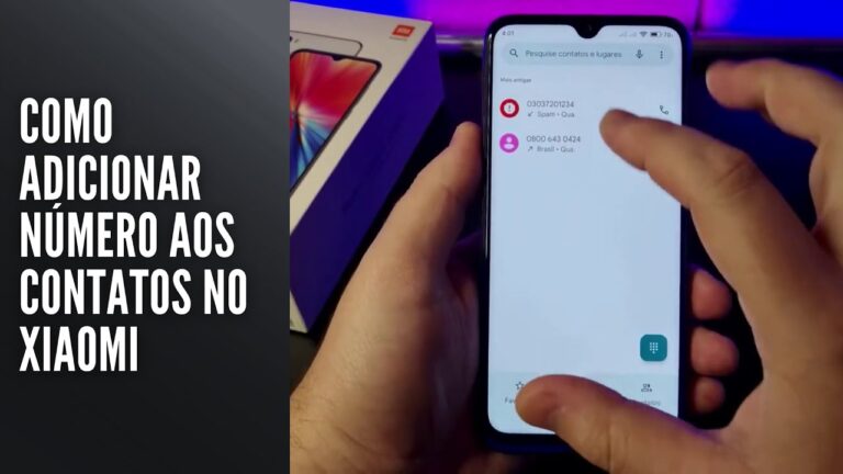 Como adicionar número aos contatos no Xiaomi