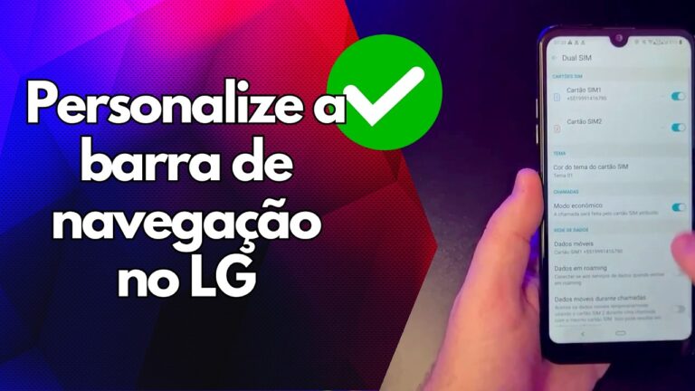 ✅ Personalize a barra de navegação no LG