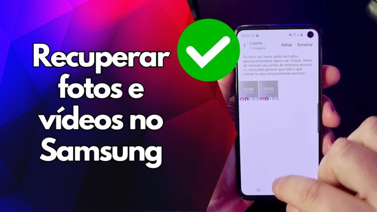 ✅ Recuperar fotos e vídeos no Samsung