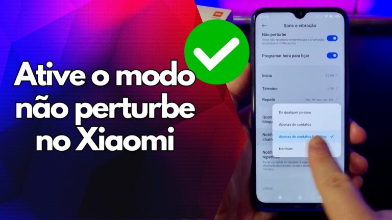 ✅ Ative o modo não perturbe no Xiaomi