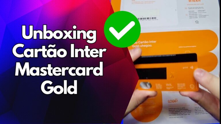 ✅ Unboxing Cartão Inter Mastercard Gold