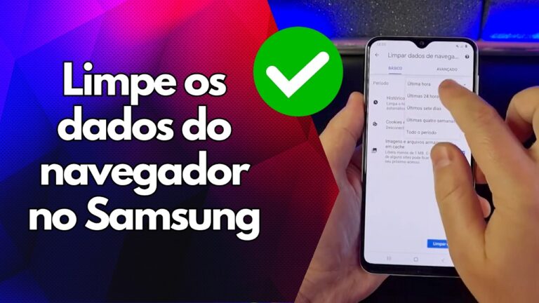 ✅ Limpe os dados do navegador no Samsung