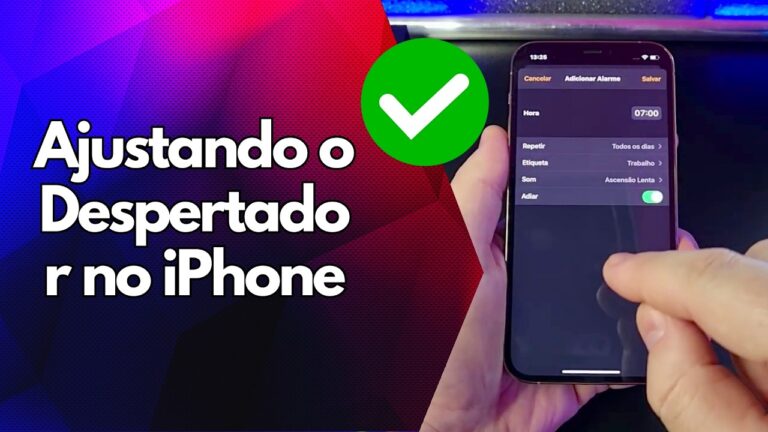 ✅ Ajustando o Despertador no iPhone