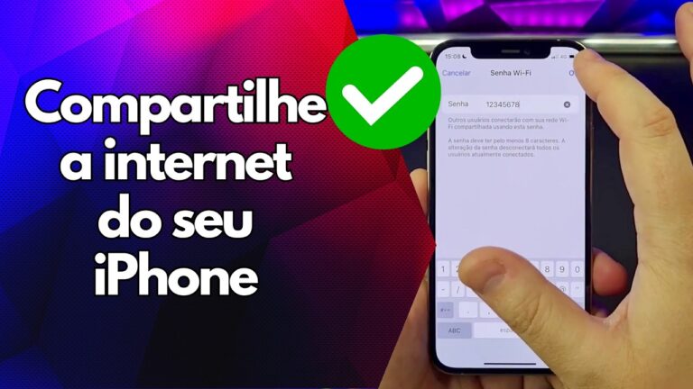 ✅ Compartilhe a internet do seu iPhone