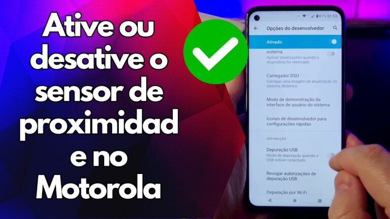 ✅ Ative ou desative o sensor de proximidade no Motorola