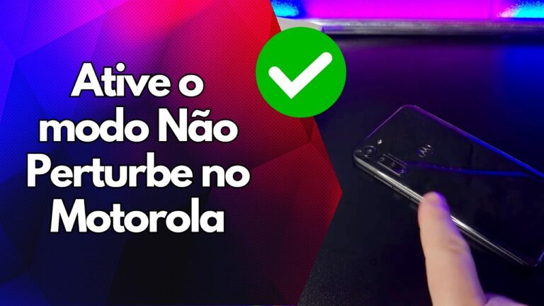 ✅ Ative o modo Não Perturbe no Motorola