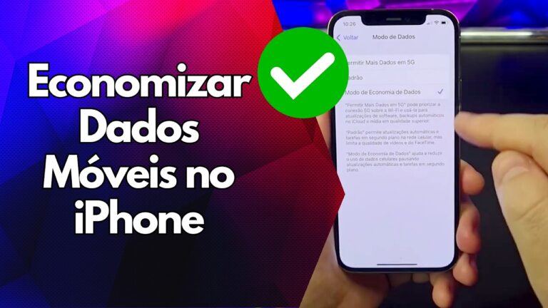 ✅ Economizar Dados Móveis no iPhone