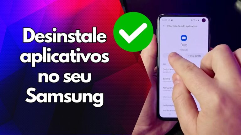 ✅ Desinstale aplicativos no seu Samsung