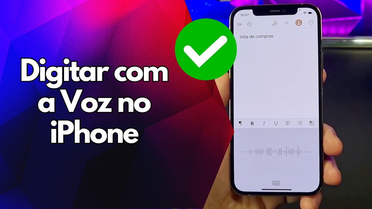 ✅ Digitar com a Voz no iPhone