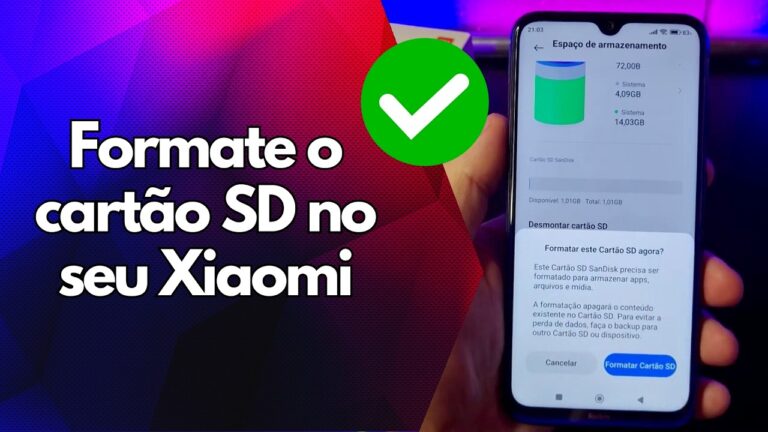 ✅ Formate o cartão SD no seu Xiaomi