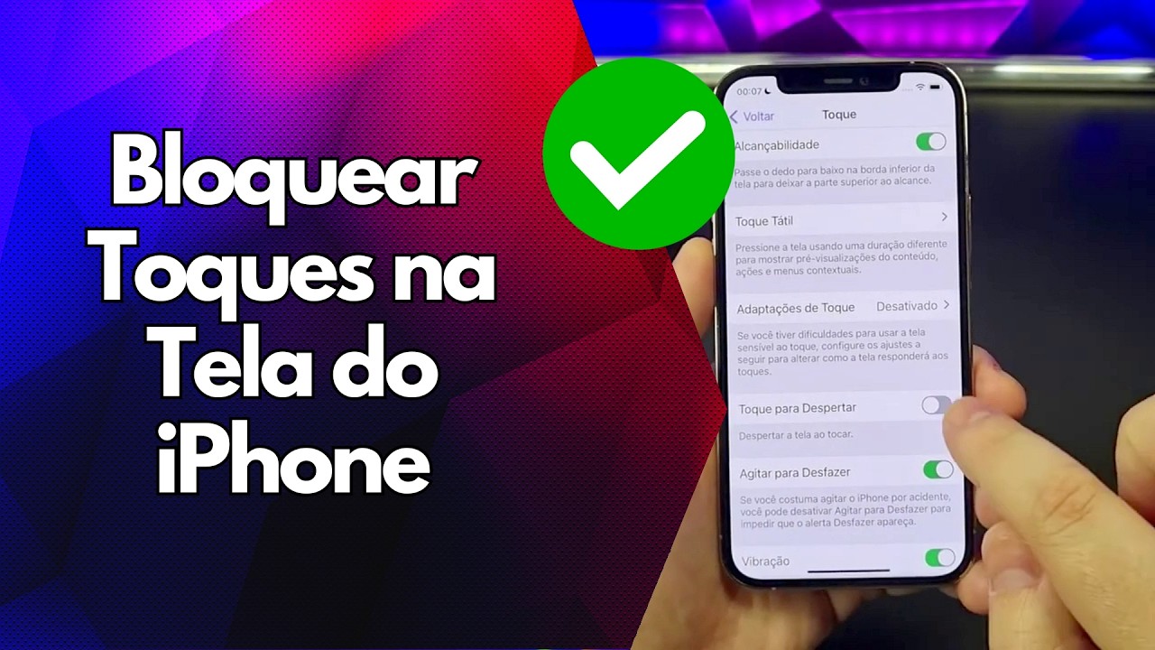 ✅ Bloquear Toques na Tela do iPhone