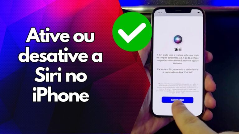 ✅ Ative ou desative a Siri no iPhone