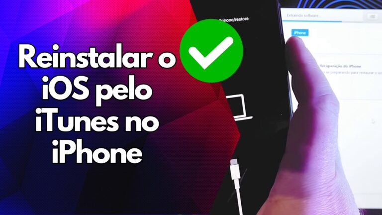 ✅ Reinstalar o iOS pelo iTunes no iPhone