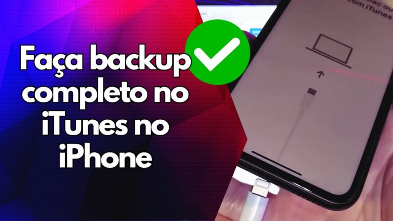 ✅ Faça backup completo no iTunes no iPhone