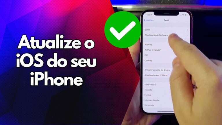 ✅ Atualize o iOS do seu iPhone