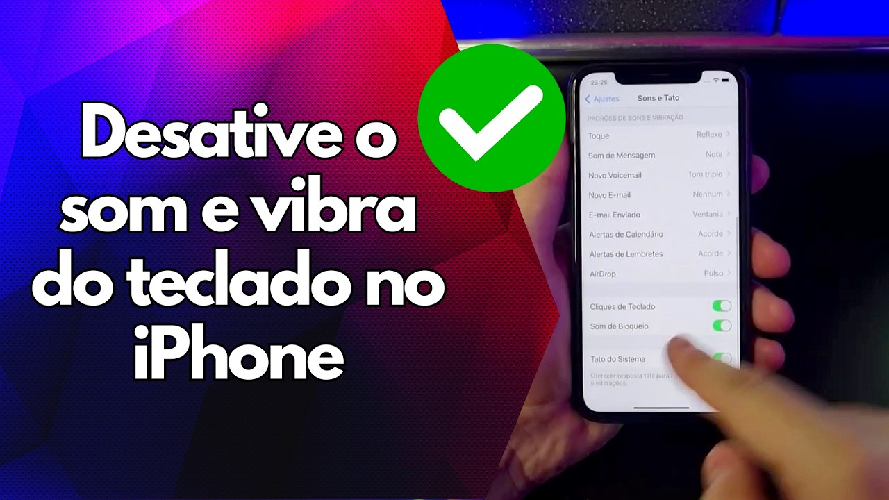 ✅ Desative o som e vibra do teclado no iPhone