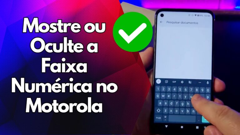 ✅ Mostre ou Oculte a Faixa Numérica no Motorola