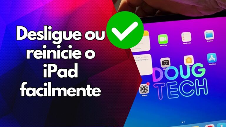 ✅ Desligue ou reinicie o iPad facilmente