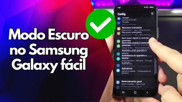 ✅ Modo Escuro no Samsung Galaxy fácil