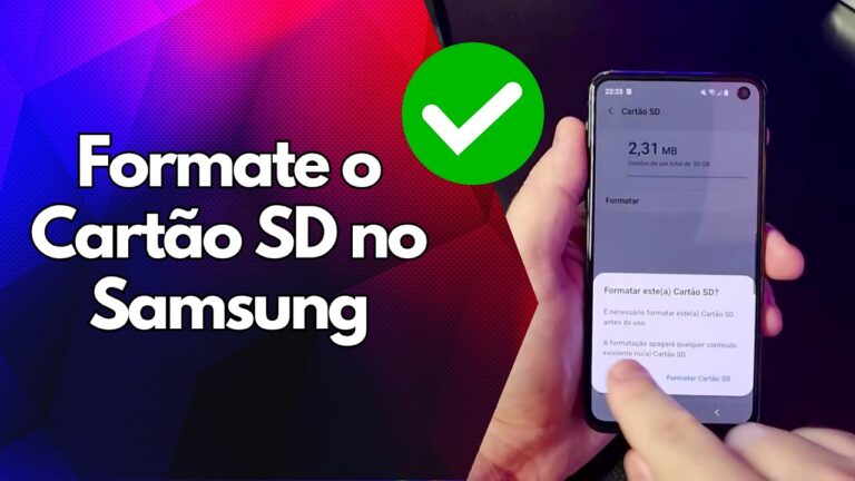✅ Formate o Cartão SD no Samsung