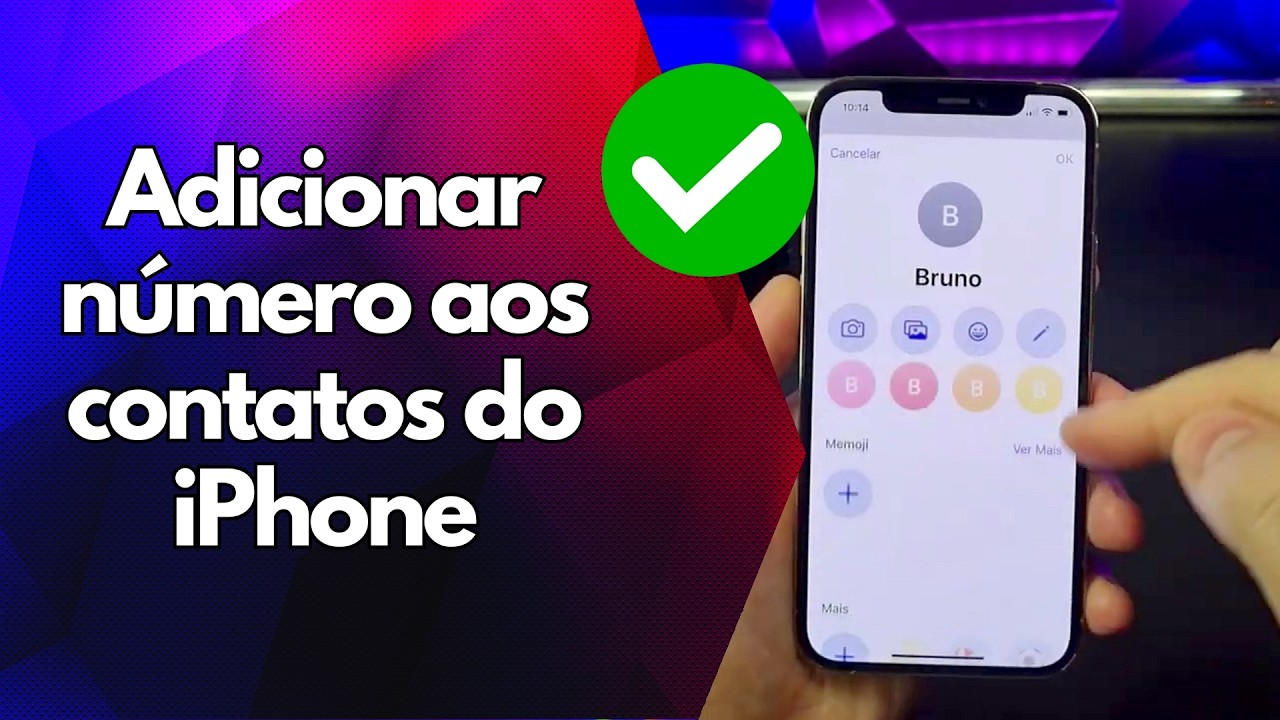 ✅ Adicionar número aos contatos do iPhone