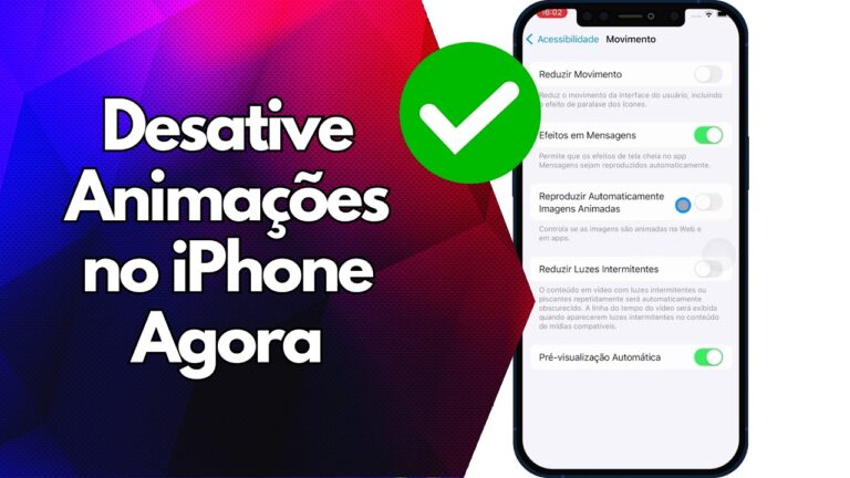 ✅ Desative Animações no iPhone Agora