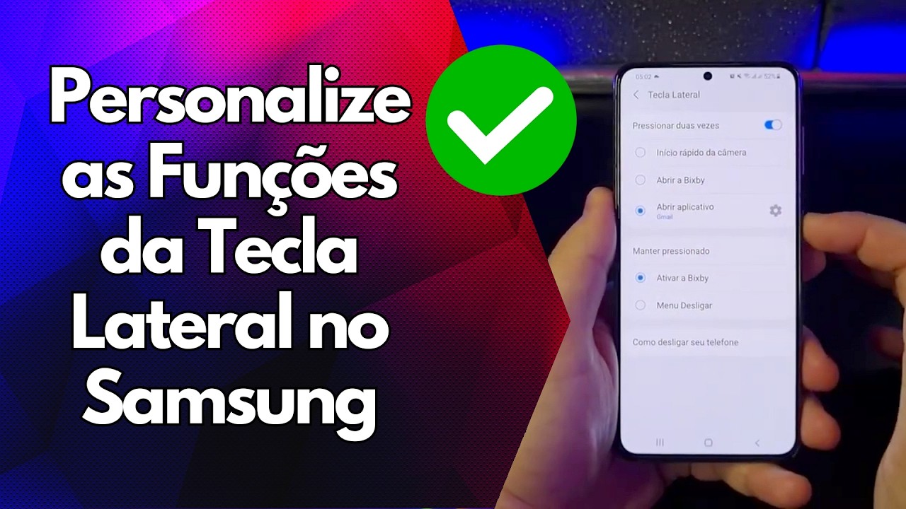 ✅ Personalize as Funções da Tecla Lateral no Samsung