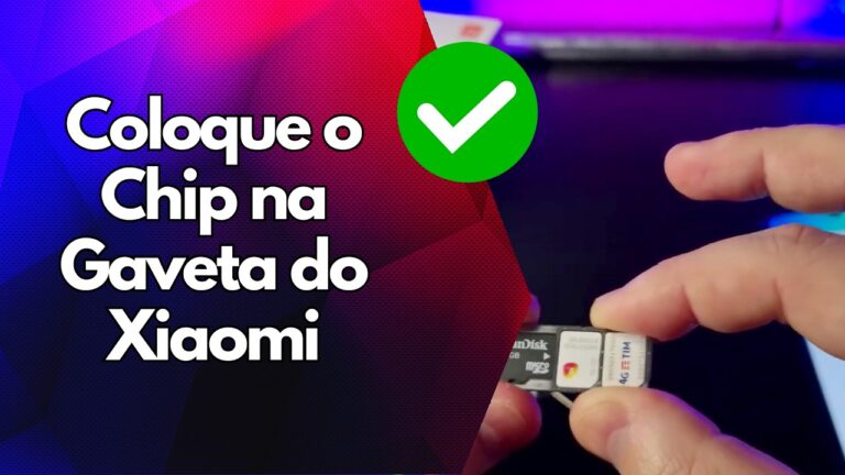 ✅ Coloque o Chip na Gaveta do Xiaomi