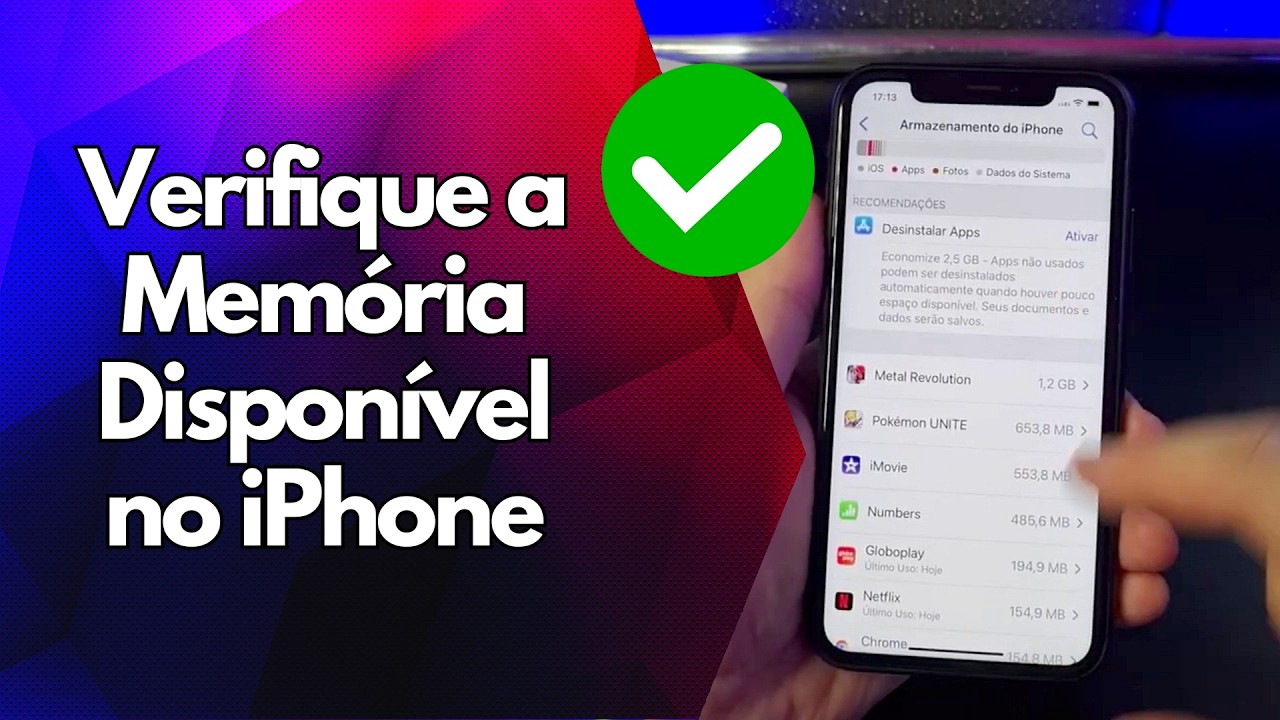 ✅ Verifique a Memória Disponível no iPhone