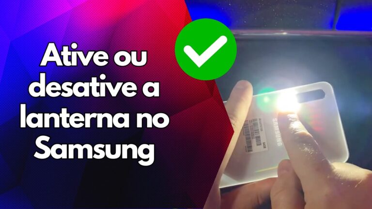 ✅ Ative ou desative a lanterna no Samsung