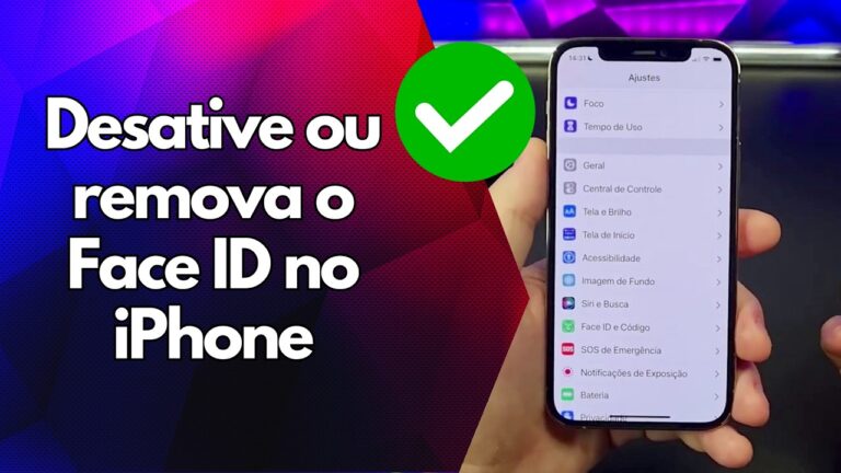 ✅ Desative ou remova o Face ID no iPhone
