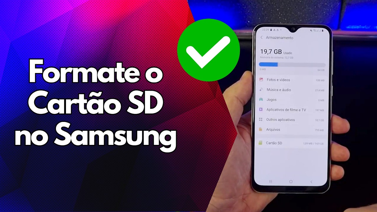 ✅ Formate o Cartão SD no Samsung