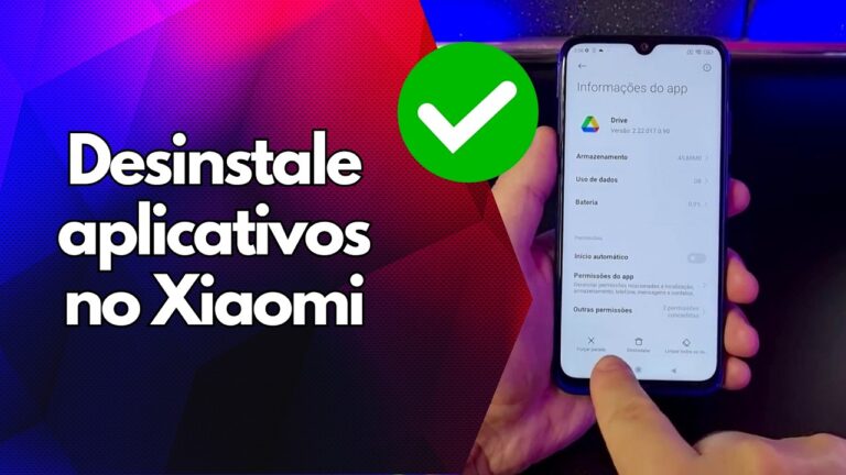 ✅ Desinstale aplicativos no Xiaomi