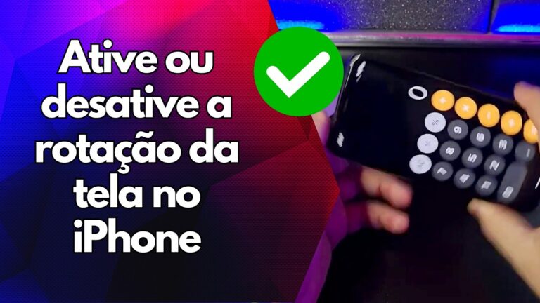 ✅ Ative ou desative a rotação da tela no iPhone