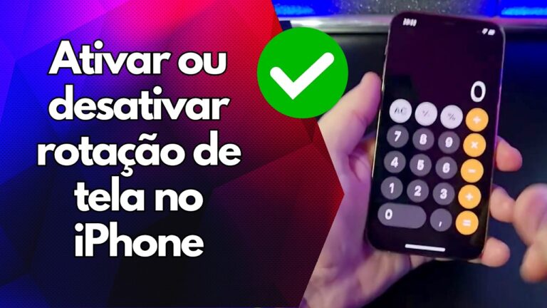 ✅ Ativar ou desativar rotação de tela no iPhone