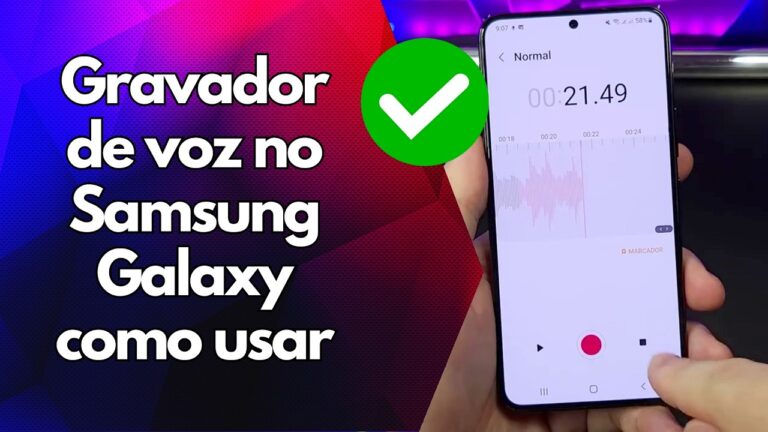 ✅ Gravador de voz no Samsung Galaxy como usar