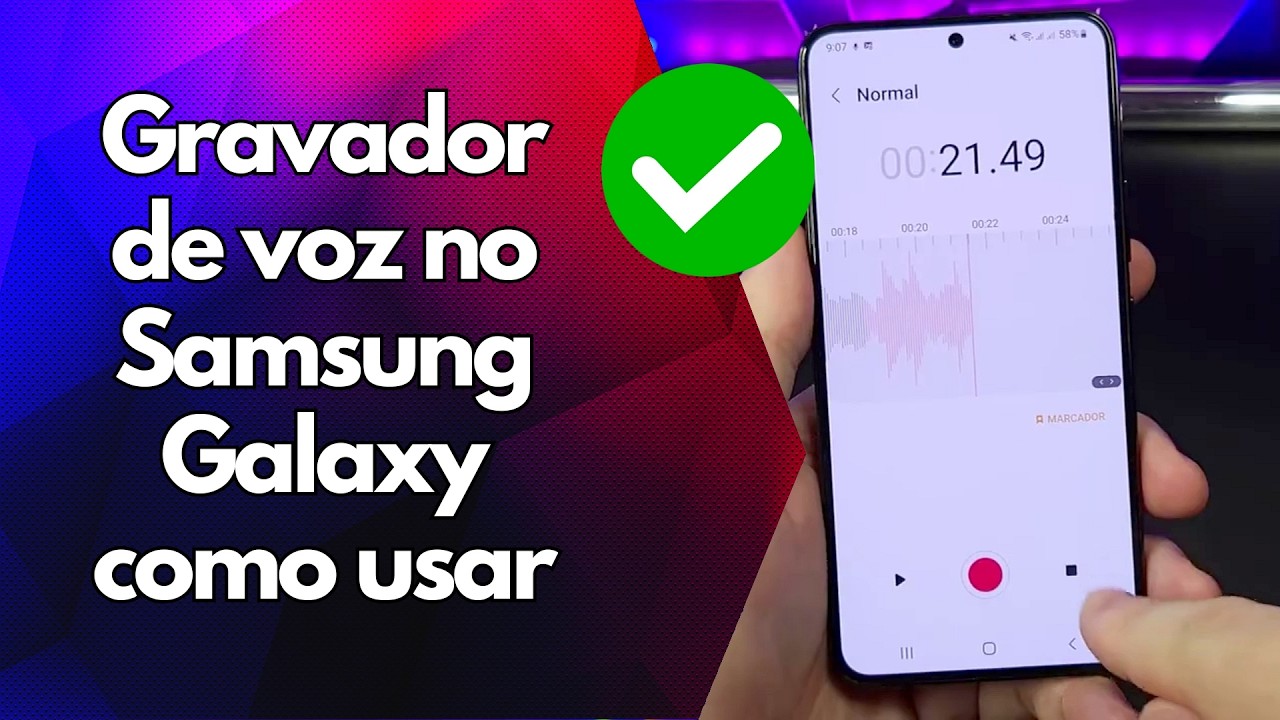 ✅ Gravador de voz no Samsung Galaxy como usar