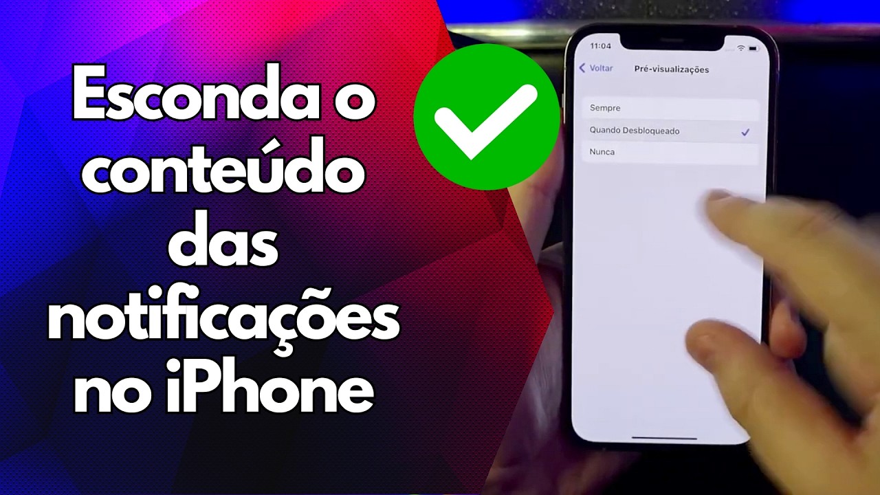 ✅ Esconda o conteúdo das notificações no iPhone