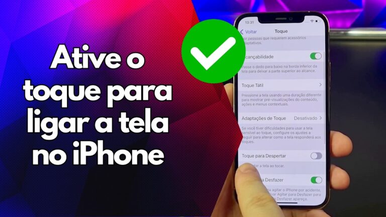 ✅ Ative o toque para ligar a tela no iPhone