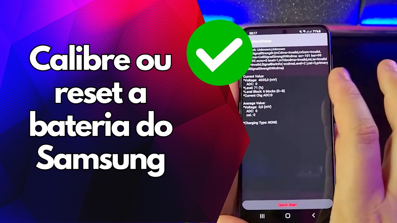 ✅ Calibre ou reset a bateria do Samsung