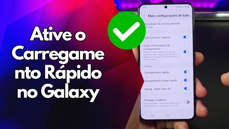 ✅ Ative o Carregamento Rápido no Galaxy