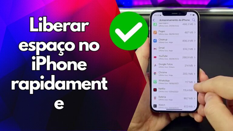 ✅ Liberar espaço no iPhone rapidamente