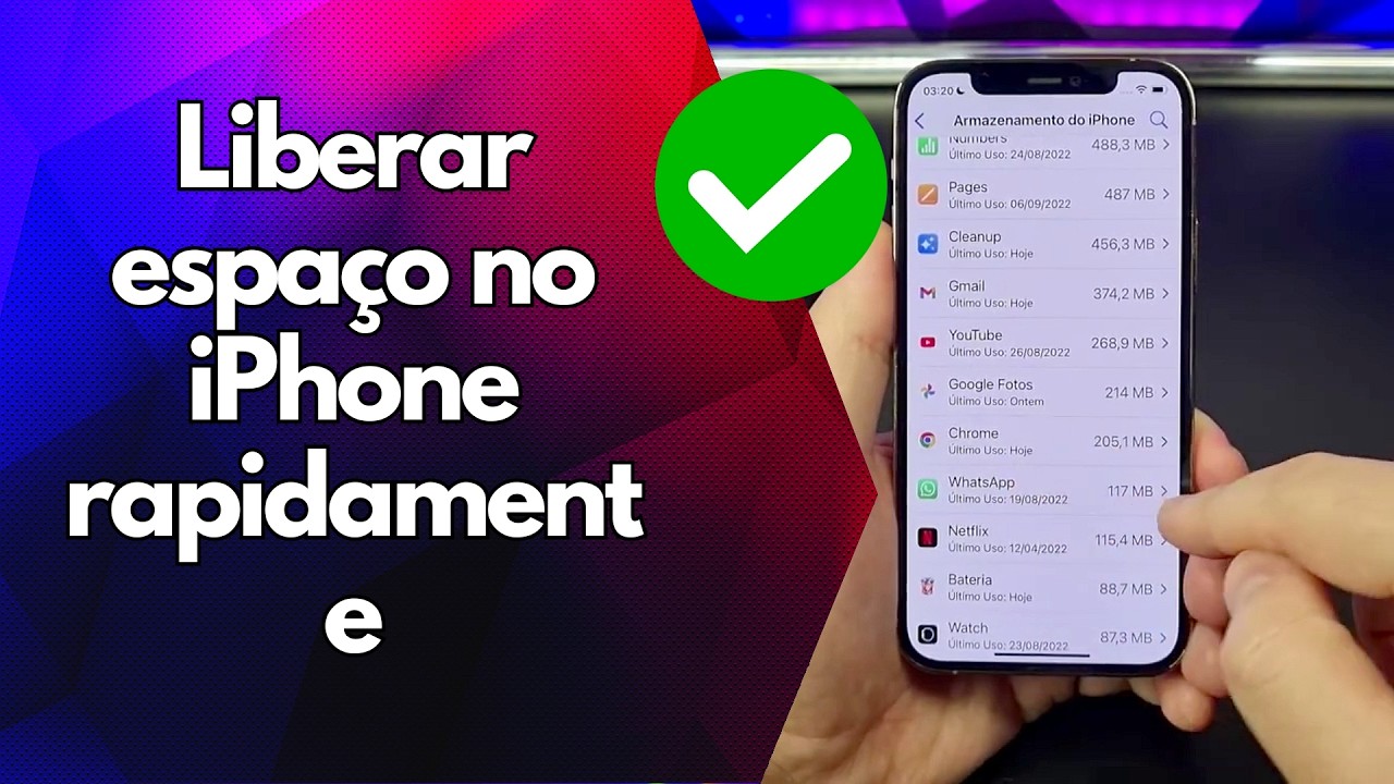 ✅ Liberar espaço no iPhone rapidamente