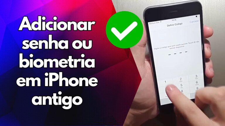 ✅ Adicionar senha ou biometria em iPhone antigo