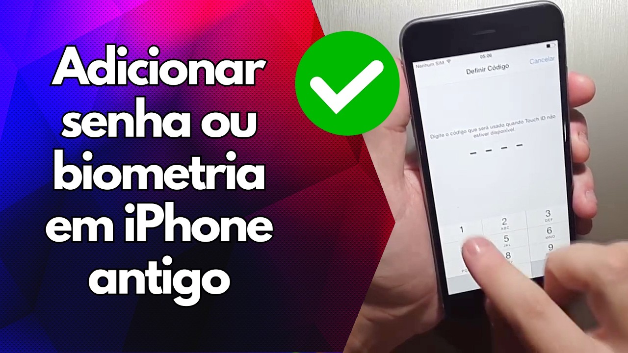 ✅ Adicionar senha ou biometria em iPhone antigo