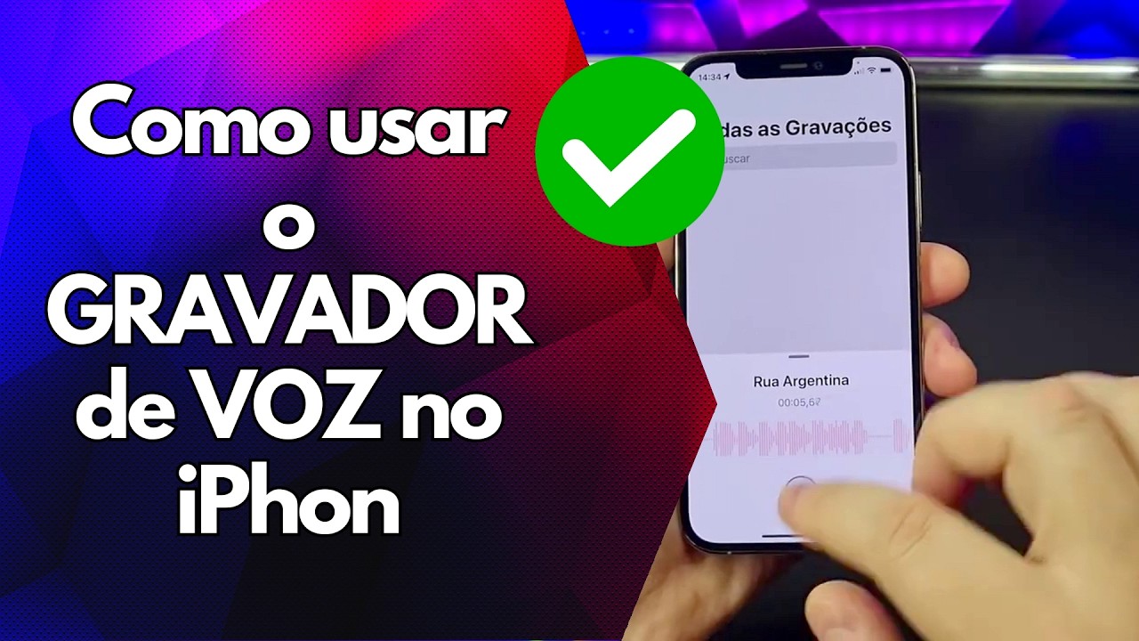 ✅ Como usar o GRAVADOR de VOZ no iPhone