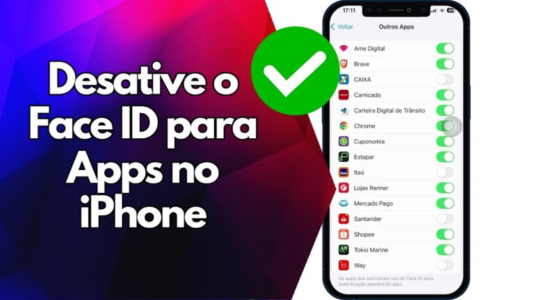 ✅ Desative o Face ID para Apps no iPhone