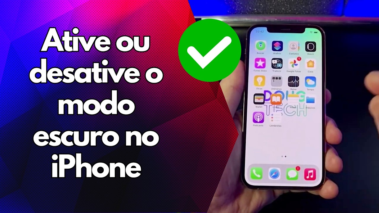 ✅ Ative ou desative o modo escuro no iPhone