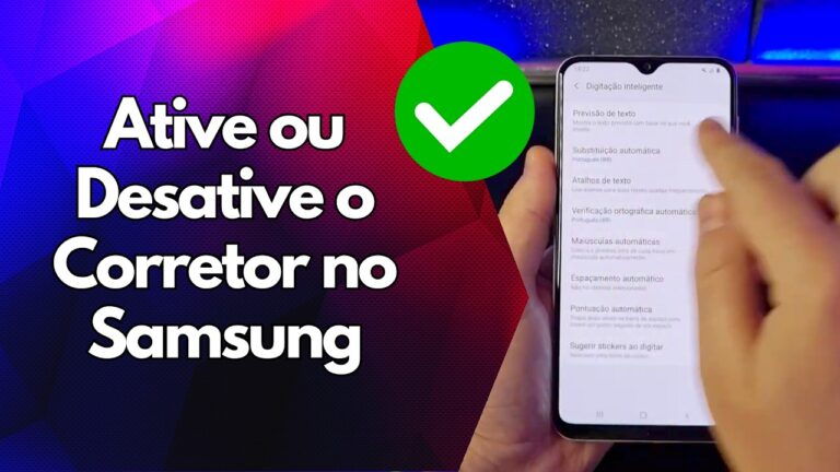 ✅ Ative ou Desative o Corretor no Samsung